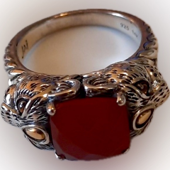 Jai by John Hardy 14k 925s Red Jasper & Citrine Jaguar...